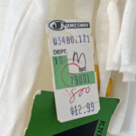 VINTAGE FEATHER PRINT BEADED TOP SMALL - Picture 6 of 9